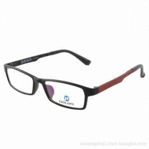 Matt black ultem spectacles frame